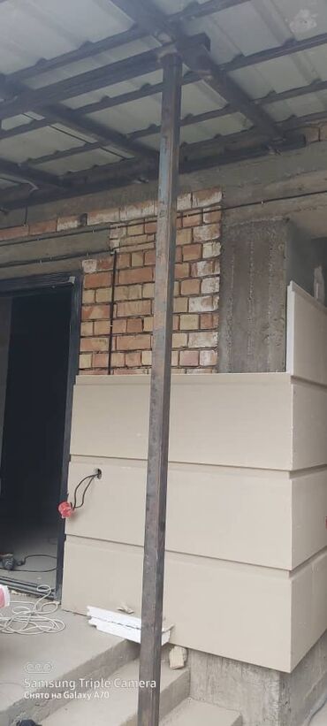 Фасадные работы: Ремонт фасада, Утепление фасада, Фасадный декор | Рамки, Балясины | Жидкий травертин, Сухой травертин | Пенопласт, Пенополистирол, Термопанели 3-5 лет опыта — 30