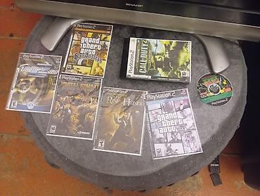 PS2 & PS1 (Sony PlayStation 2 & 1): Sony PlayStation 2 Slim (SCPH seriyası) Komplekt: - PS2 Slim konsolu — 5