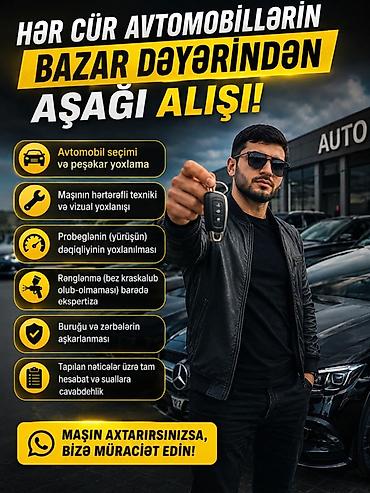avtokar xidmeti: Xidmət: Hər cür avtomobilin bazar dəyərindən aşağı alışı və peşəkar — 1