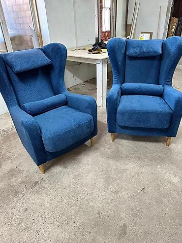 Ремонт, реставрация мебели: Реставрация мягкой диван, Кресла и стулья для дома и офиса — комплект — 13