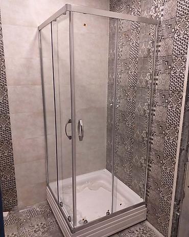 Duş kabinaları, arakəsmələr: Yeni Üstü açıq kabina, Düzbucaqlı, Ödənişli çatdırılma — 22