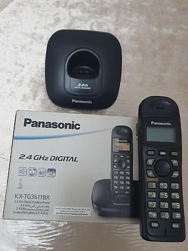 ev telefon: Stasionar telefon Panasonic, Simsiz, İşlənmiş, Ünvandan götürmə — 3