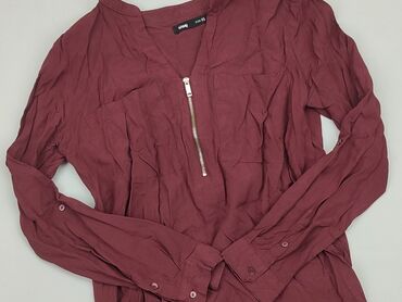 zielone bluzki z długim rękawem: Blouse, SinSay, XS (EU 34), condition - Good