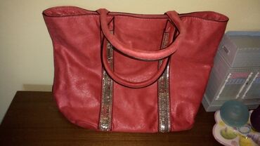 zenska kozna torba trendy: Nova torba nova dosta pregrada pink velika