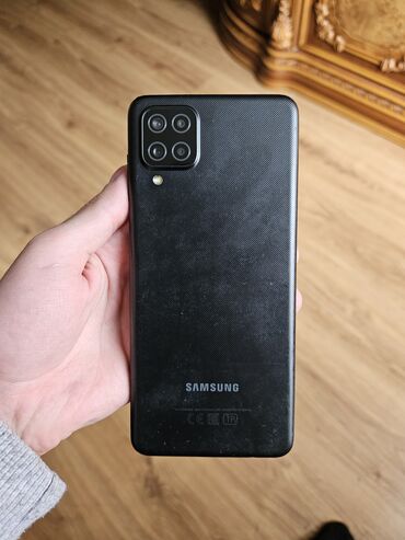 Samsung: Samsung Galaxy A12, 32 GB, rəng - Qara, İki sim kartlı