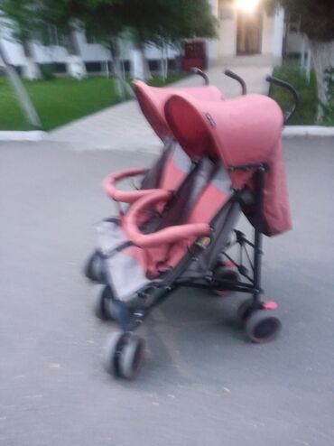коляска baby time: Коляска, цвет - Розовый, Б/у