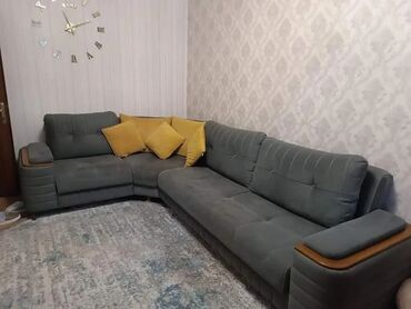 künc divan islenmis: Угловой диван, Б/у, Раскладной, С подъемным механизмом, Нет доставки