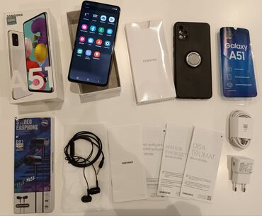 samsunq alpha: Samsung Galaxy A51, rəng - Ağ, İki sim kartlı