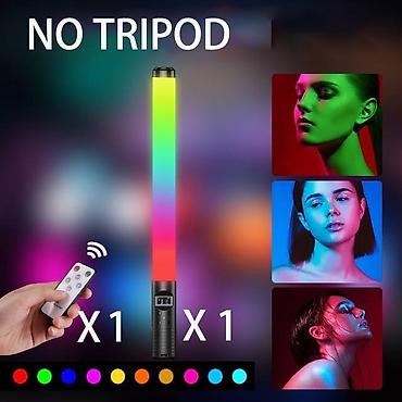 мечит: Осветитель светодиодный RGB Light Stick для фотосъемки с регулируемой — 5