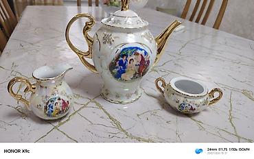kinoa cayı qiyməti: Çay dəsti, rəng - Ağ, Farfor, Çexiya — 1