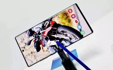 телефон 10: Samsung Note 10 Plus, Б/у, 1 ТБ, цвет - Синий, 2 SIM, eSIM