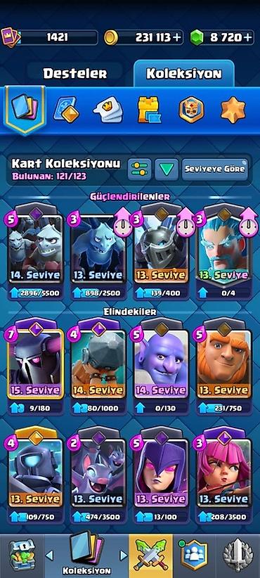 qizil destleri: Clash Royale oyun hesabı – eInur5555 - Klan: “BEYAZ ÖLÜM” (Böyük) — 10
