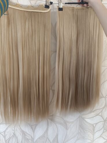 Təbii saçlar, pariklər: Taxma saçlar, Süni — 7