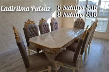 Sifarişlə masa və oturacaq dəstləri: Dördbucaq masa, Qonaq otağı üçün -da lalafo.az — 28 Sifarişlə masa və oturacaq dəstləri: Dördbucaq masa, Qonaq otağı üçün — 28