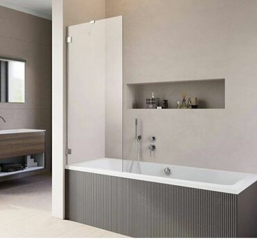 Duş kabinaları, arakəsmələr: Yeni Arakəsmə, Düzbucaqlı, Pulsuz çatdırılma — 18