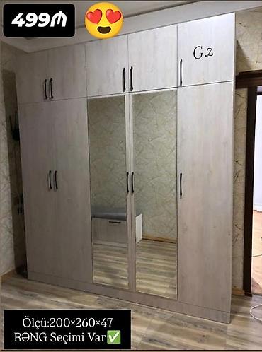 mecmeyi nedir: Geniş tutumlu paltar şkafı - Ölçü: 200 × 260 × 47 sm (şəkildə — 1