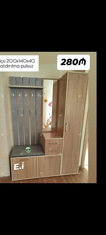 asılqan qarmaq: Dəhliz üçün çoxfunksiyalı paltar asqısı və şkaf dəsti - Ölçü — 1