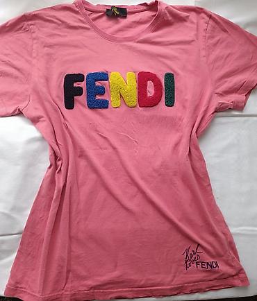 samsonite torbice na rame: Roze Fendi majica sa kratkim rukavima - Model: klasična majica sa — 1