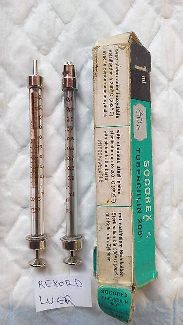 Medicinska oprema: Tuberkulinski spric tuberkulinske igle TBC Soxorex 150e kom Može i za — 13