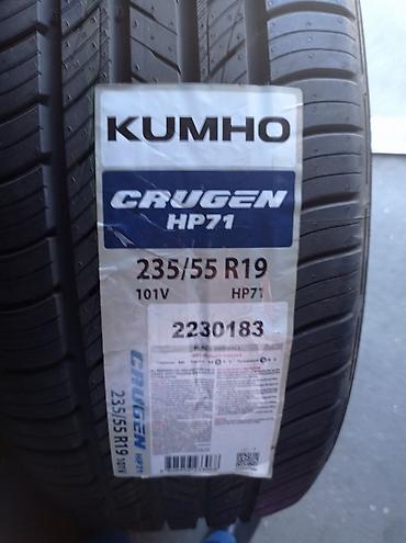 19 disk: Kumho Crugen HP71 avtomobil şini - Ölçü: 235/55 R19 - Yük/sürət — 1