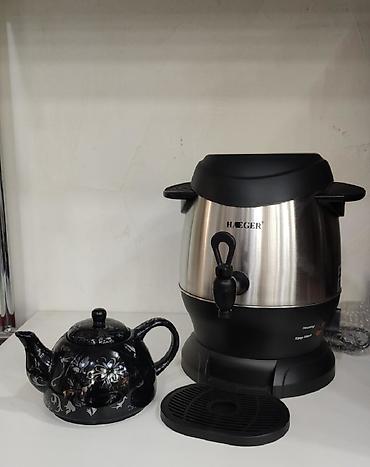 elektrik samavar: Samovar elektrik samovar Heager 6 litr tutumlu Paslanmaz iy tam vermez — 4