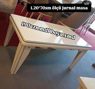 Sifarişlə jurnal masaları: Düz masa, Açılmayan, Təkərsiz — 6