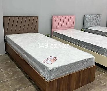 stellaj nədir: Tek nəfərlik çarpayı və döşək dəsti - Ölçü: tək nəfərlik standart — 1