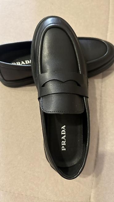 удобная: Лоферы, 39.5, Prada, Новый, цвет - Черный, Самовывоз — 2