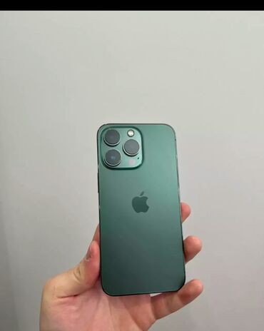 Apple iPhone: IPhone 13 Pro, Б/у, 128 ГБ, Alpine Green, Зарядное устройство, Чехол