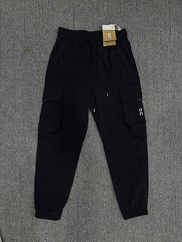 карго штаны: Мужские брюки, XL, 2XL, 3XL, Новый, цвет - Черный, Самовывоз — 1