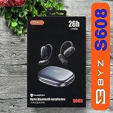hoco eq34 plus: BYZ S608 — открытые Bluetooth-наушники с заушным креплением и зарядным — 1