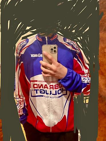 Kişi geyimləri: Hobrand Holugt uzunqol velosiped jaket - Rənglər: mavi/qırmızı/ağ – — 4