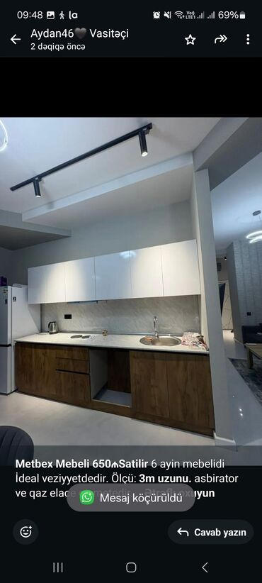 ag qara metbex mebelleri: *Metbex Mebeli 650₼Satilir* 6 ayin mebelidi İdeal veziyyetdedir. Ölçü