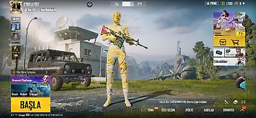 PUBG Mobile hesabı – müxtəlif nadir skinlər və zəngin inventar -