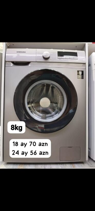 Paltaryuyan maşınlar: Paltaryuyan maşın Samsung, 8 kq, Yeni, Avtomat, Qurutma var, Kredit var, Pulsuz çatdırılma — 8