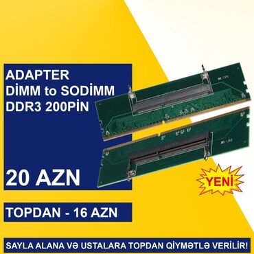 Operativ yaddaş (RAM): Kompüter üçün Ramlar (DDR2/DDR3/DDR4) SAYLA ALANA VƏ USTALARA TOPDAN — 8