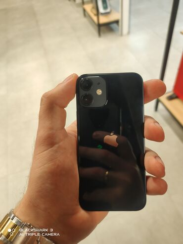 Apple iPhone: IPhone 12 mini, Б/у, 128 ГБ, Синий, Чехол, Кабель, Зарядное устройство, 78 %