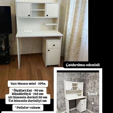 mini tablolar: Düz masa, Stulsuz, Polkalı, Siyirməli, MDF — 1