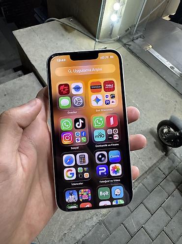 2 əl iphone: IPhone 13, 128 GB, Ağ, Barmaq izi, Simsiz şarj, Face ID — 4
