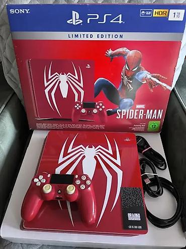 PS4 (Sony Playstation 4): Sony Playstation Slim poslednje generacije CUH-2216**Spider Man — 3