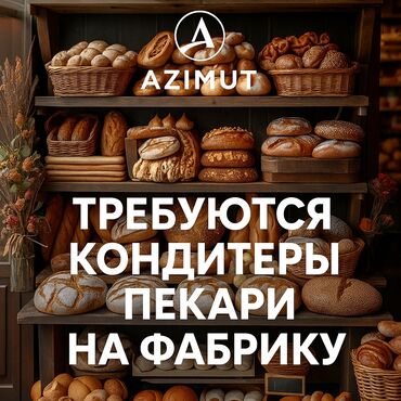 ищу работу разнорабочий: Талап кылынат Нан бышыруучу, Төлөм Бир айда эки жолу, Тажрыйбасыз