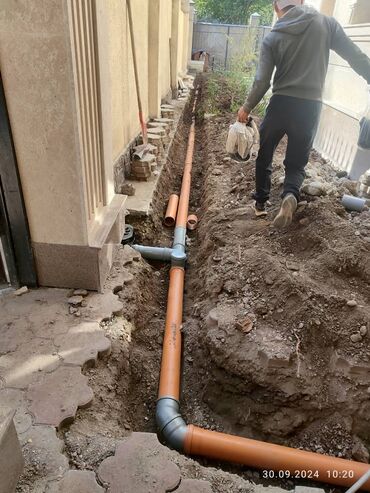 Канализационные работы: Канализационные работы | Ремонт трубы, Ремонт септиков, Чистка канализационных труб Больше 6 лет опыта — 3