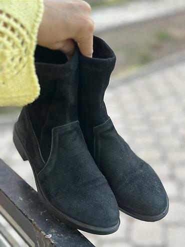 купить золотые женские часы: Сапоги, 35.5, 36, 36.5, Baden, Б/у, цвет - Черный — 4