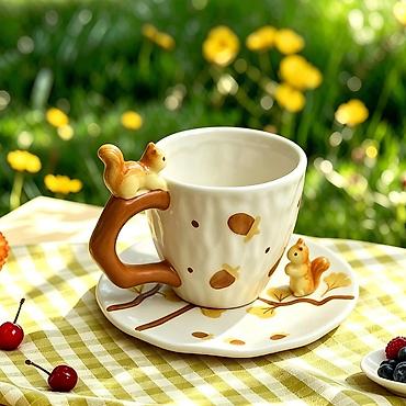 Столы для кормления: Sincabli keramik fincan və nelbeki dəsti. - Material: yüksək — 3