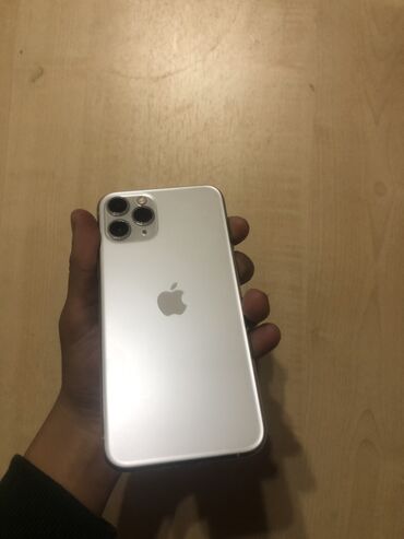 сим карта айфон 4: IPhone 11 Pro, Колдонулган, 64 ГБ, Ак, Коргоочу айнек, Каптама, Кабель, 82 %