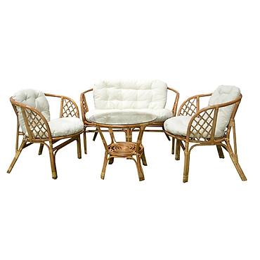 stilska sofa: Baštenska garnitura ratan Bahama Honey Šifra proizvoda: Bahama — 1