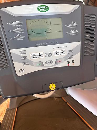 İdman və istirahət: GREEN HILL qaçış trenajoru - Elektrikli qaçış yolu, qatlanan — 2