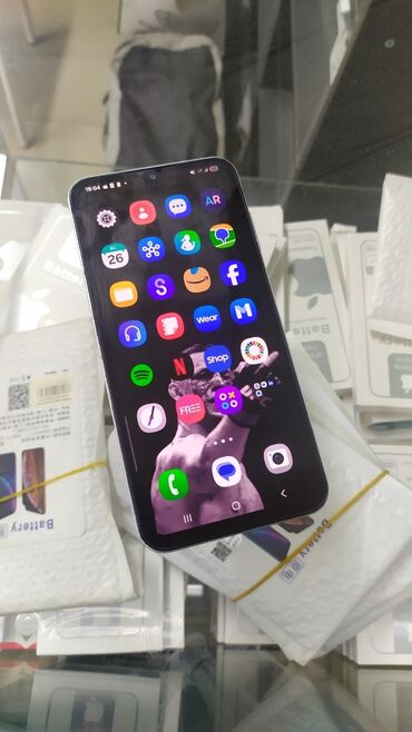 телефоне самсунг цена: Samsung Galaxy A25, Колдонулган, 128 ГБ, түсү - Ак, 2 SIM