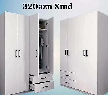 Düz dolab, Yataq otağı üçün, Paltar üçün, 4 qapılı