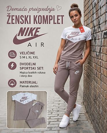 nike patike online: ✨️Ženski sportski komplet – majica i donji deo trenerke S M L XL XXL — 1